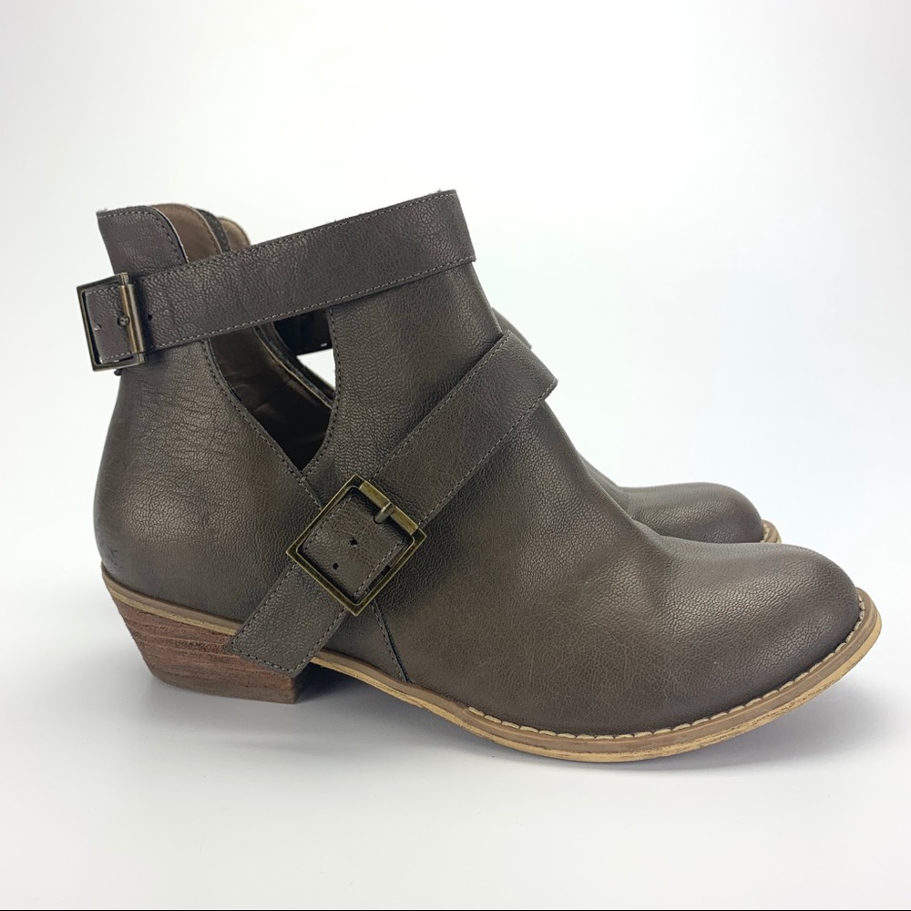 ABOUND Taupe Booties with Buckles